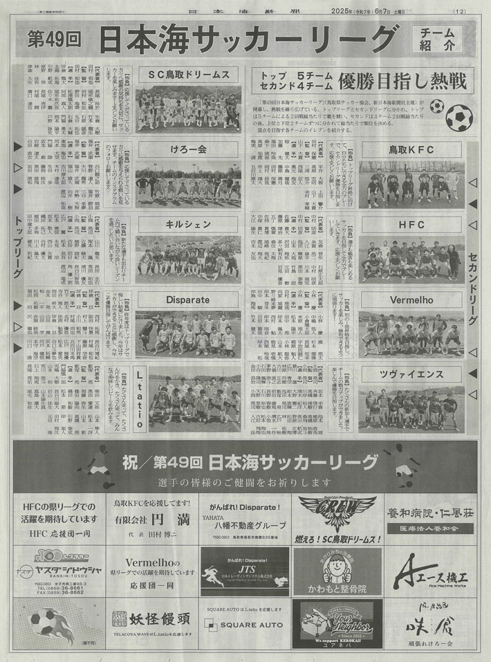 第49回鳥取県サッカーリーグ